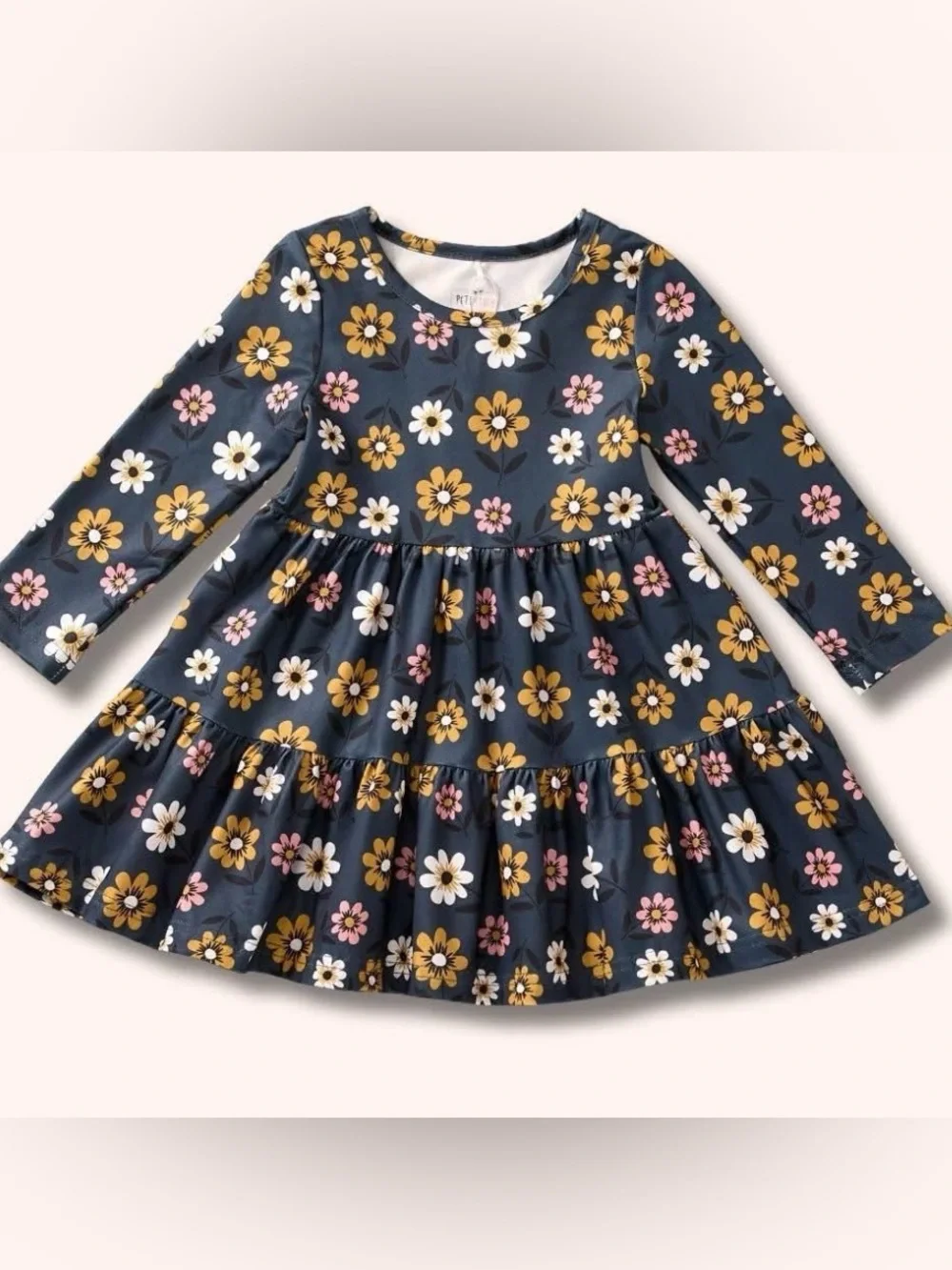 NWT Pete & Lucy Floral Tiered Dress Size 3T Fall Back-to-School